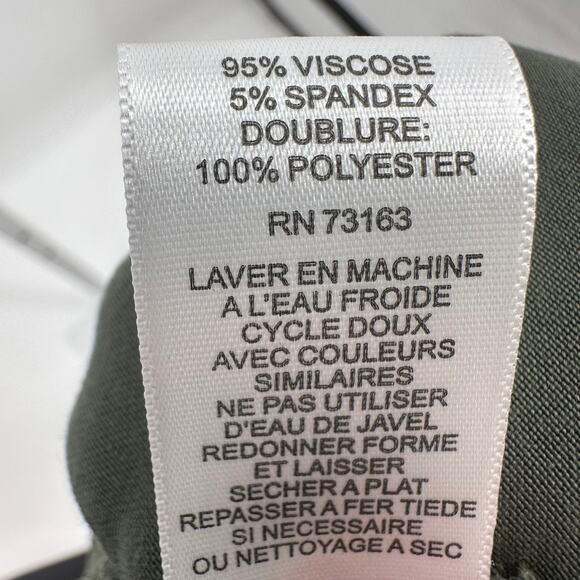 Spense Olive Green Crochet Lace Maxi Tank Dress Womens Medium V-Neck Sleeveless - Picture 8 of 14